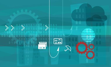 Phishing Fraud - EPS 10 Dosyası olarak Görüntü