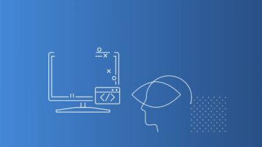 MP4 Dosyası Olarak Çevik ve Yenilikçi Yazılım Geliştirme ve Proje Yönetimi Soyut Canlandırma Çizimi