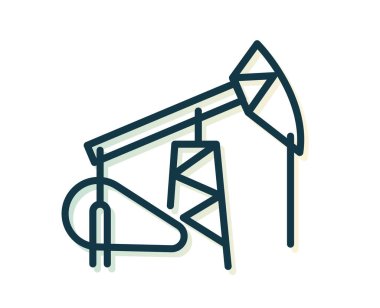Oil Rig - Pumpjack - EPS 10 Dosyası Olarak Stok Resimleri