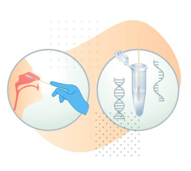 Nasal Swab Testing - Icon as eps 10 File. clipart