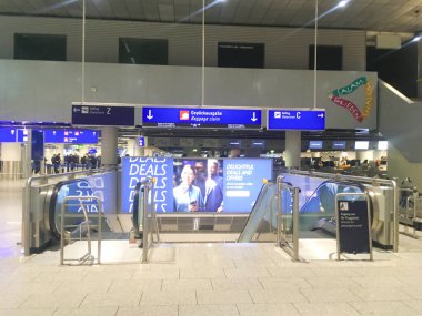 Frankfurt (Ana) Havaalanı, Frankfurt, Almanya 'da 12 Şubat 2025 - JPG Dosyası Olarak Stock Image