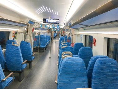 Shanghai Havaalanı Bağlantı Hattı (Şangay Suburban Demiryolu) koçu - 4 Nisan 2025 - JPG Dosyası Olarak Stock Image