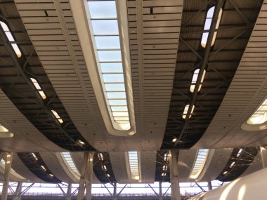 Modern Çelik Yapı Tavanı Pekin Güney Yüksek Hız Tren İstasyonu 20 Haziran 2025 - Görüntü: JPG Arşivi 