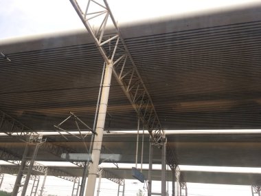Steel Structure Ceiling at Dezhou East High Speed Railway Station on 20th June 2025 - Image as JPG File 