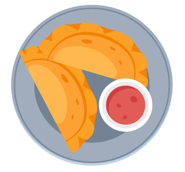 Çıtır Jamaika Köftelerinin Tadını Çıkar - EPS 10 Dosyası Olarak Hisse İllüstrasyonu