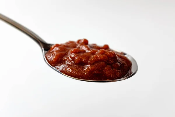 Sriracha Saus Een Witte Achtergrond — Stockfoto