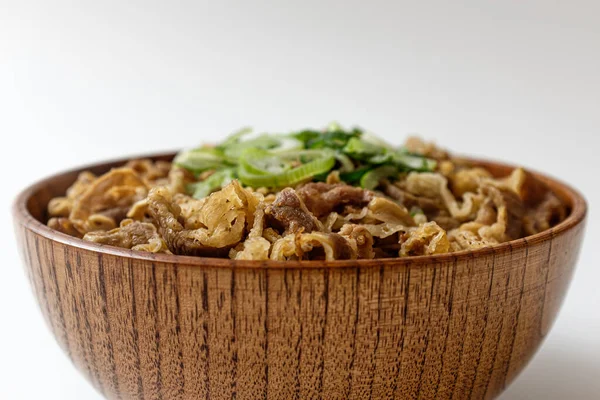 stock image Gyudon on a white background