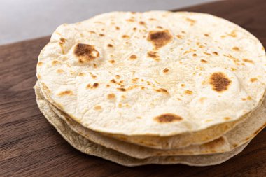Indian bread naan made from wheat flour