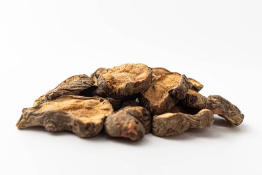 Dried Jerusalem artichoke on white background