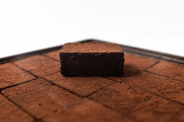 Zachte Zoete Dessert Pav Chocolade — Stockfoto