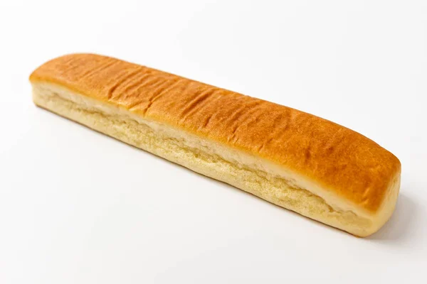 Bread Sticks Butter White Background — Stock Photo, Image