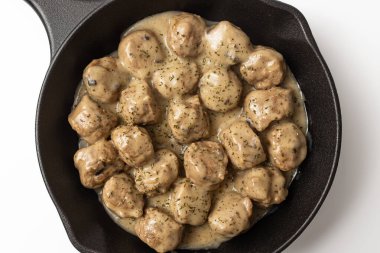 Beyaz arkaplanda Kttbullar