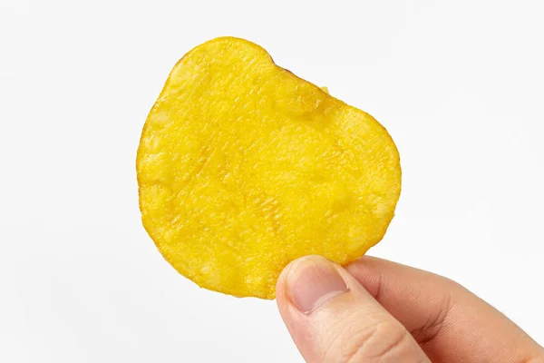 Sötpotatis Chips Vit Bakgrund — Stockfoto