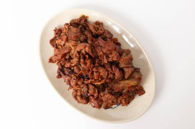 Beyaz arka planda Gochujang Bulgogi