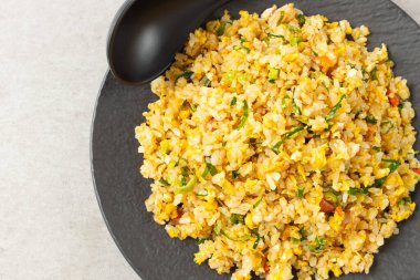 Yangzhou Günlük Yemek Sahnesinde Kızarmış Pirinç