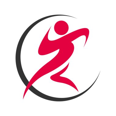 Koşan Adam Spor Logosu Atletizmin dinamik ve enerjik özünü yakalar. Bu logo tasarımı, koşan bir adamın güçlü bir temsilini içeriyor. Hız, güç ve kararlılık hissi yayıyor. Kalın çizgilerle, canlı renklerle,