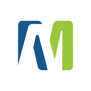 yaratıcı harf M ilk logo tasarım vektör şablonları modern temalı çizimler
