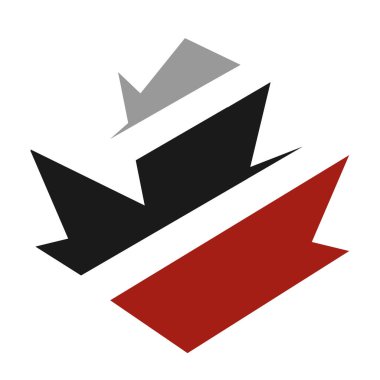 Dinamik soyut spor akçaağaç yaprağı logo vektör grafik tasarımını tanıtıyorum. Markanızın kimliği için atletizm ve zarafetin bir birleşimi. Bu yenilikçi tasarım, bir akçaağaç yaprağının soyut bir temsilini içerir.