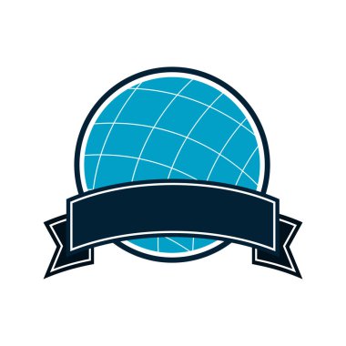 Polis rozeti, rozet, etiket. Beyaz arkaplanda izole