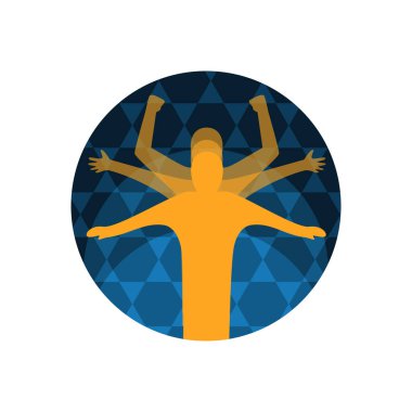 İnsan dönüşüm enerjisinin metamorfoz enerjisi Logo tasarım vektör evrimi Topluluk Sağlıklı Simge Yoga Elementleri Sembolü