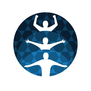 İnsan dönüşüm enerjisinin metamorfoz enerjisi Logo tasarım vektör evrimi Topluluk Sağlıklı Simge Yoga Elementleri Sembolü