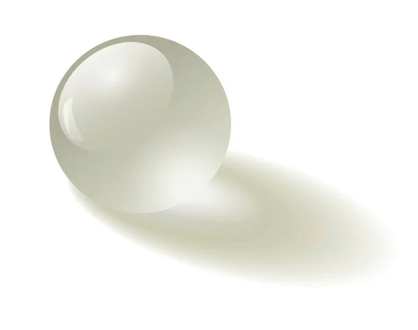 透明玻璃球3D光泽背景 — 图库矢量图片