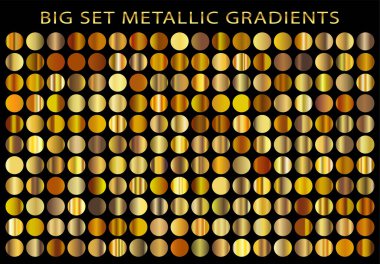 Altın gradyan arka planı vektör simge doku metalik tasarlamak çerçeve, şerit, afiş, sikke ve etiket için. Gerçekçi soyut altın tasarım seamless modeli. Zarif ışık ve parlaklık vektör şablonu