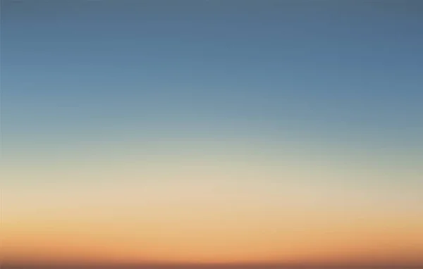 Skymning Himmel Med Färgglada Solnedgång Och Moln Stranden Vektorillustration — Stock vektor