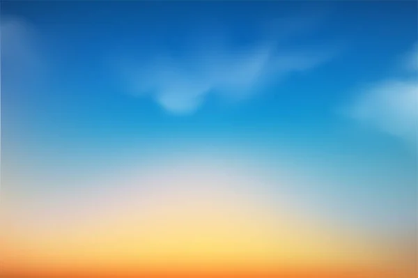 Sonnenuntergang Oder Sonnenaufgang Himmel Mit Blauen Orangen Und Roten Dramatischen — Stockvektor
