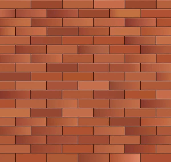 Wall Red Brick Background — Stock Vector
