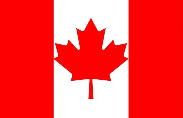 Vlag Van Canada Vectorillustratie — Stockvector