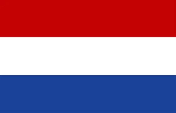 Hollands Flagga Vektorillustration — Stock vektor