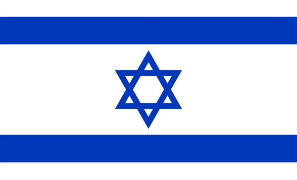 Flaga Izraela Ilustracja Wektorowa — Wektor stockowy