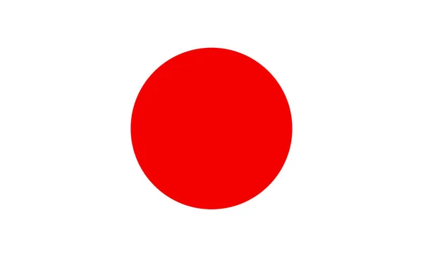 Σημαία Της Ιαπωνίας Εικονογράφηση Διανύσματος — Διανυσματικό Αρχείο
