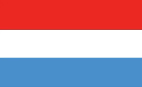 Flaga Luksemburga Ilustracja Wektorowa — Wektor stockowy