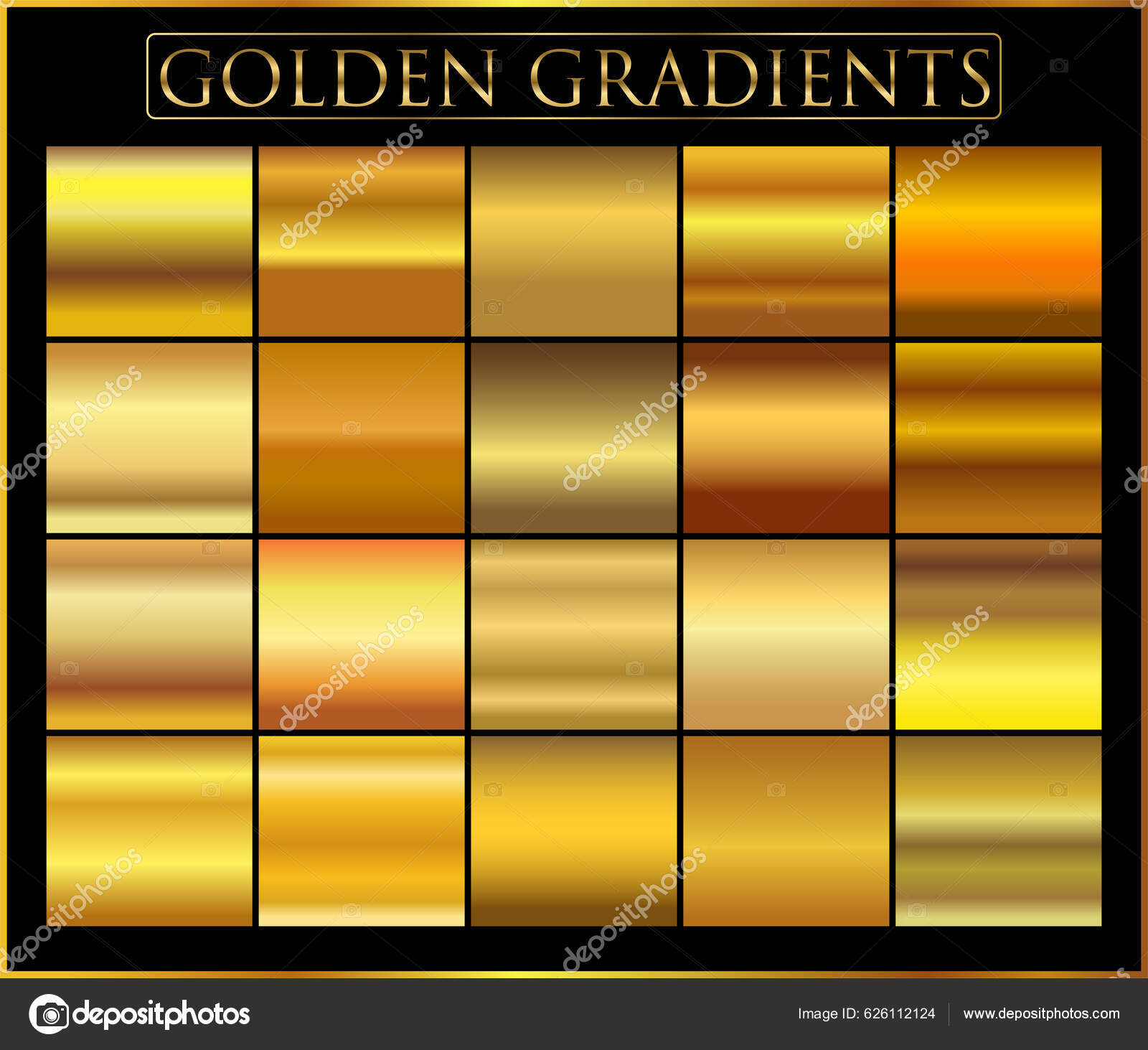 Gold Background Texture Vector Icon Seamless Pattern Stock Vector by