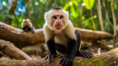 Cebus imitator Capuchin Monkey cute panamerican clipart