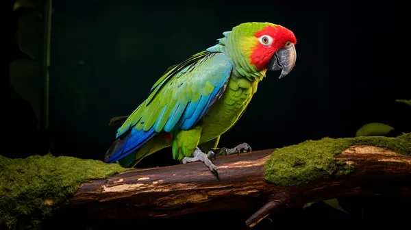 Stock image Blue-naped parrot, on a tree branch