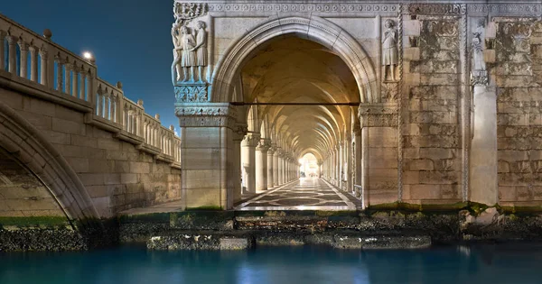 Ancient Arches Doge Palace Marc Square Venice Italy — Stock Photo, Image