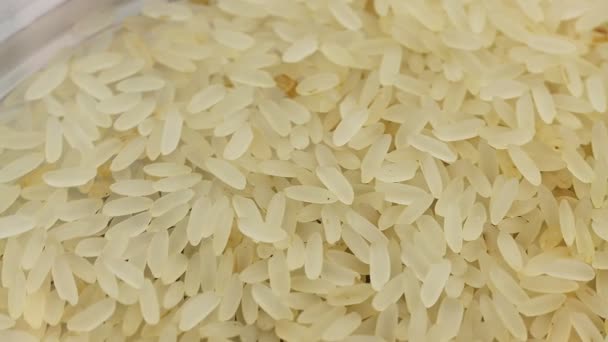 生米粒的宏观收尾 — 图库视频影像
