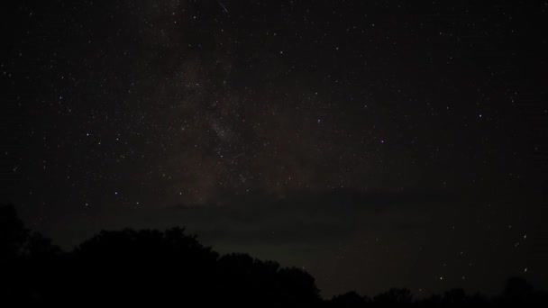Timelapse Nocnego Nieba Drogi Mlecznej — Wideo stockowe