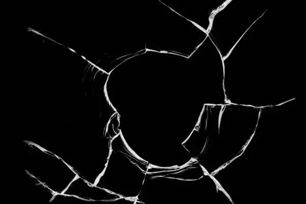 Kurşundan kırık cam. Kırık cam dokusu.