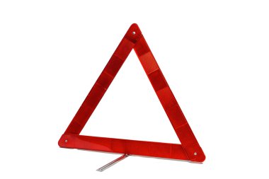 Beyaz üzerine kırmızı alarm.