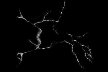 Kırılmış cam üzerinde siyah bir arka plan dokusu