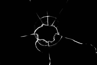 Kırılmış cam üzerinde siyah bir arka plan dokusu