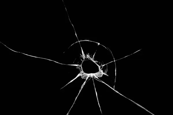 Kırılmış cam üzerinde siyah bir arka plan dokusu