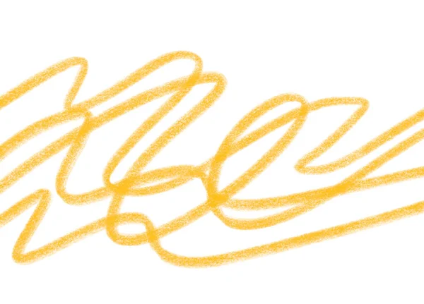 Pencil Line Scribble Doodle Yellow Orange Red Tangle Busy Concept — Stock Photo, Image