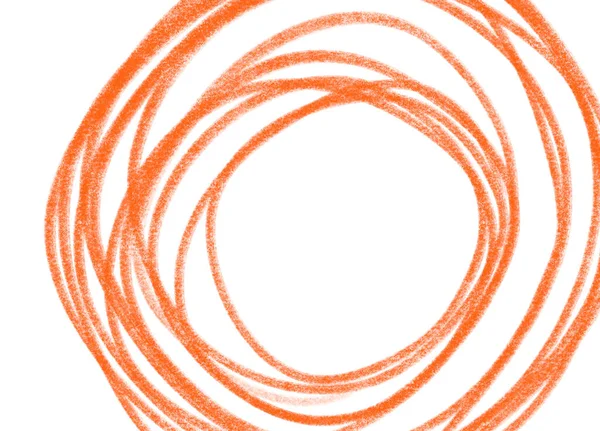鉛筆ラインスクリブルドアで黄色オレンジ色の赤い長方形忙しいコンセプトアート — ストック写真