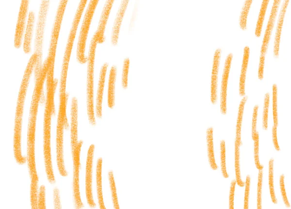 Лінія Олівця Креслярський Каракуль Жовтому Помаранчевому Червоному Флаконі Зайнятий Концептуальним — стокове фото