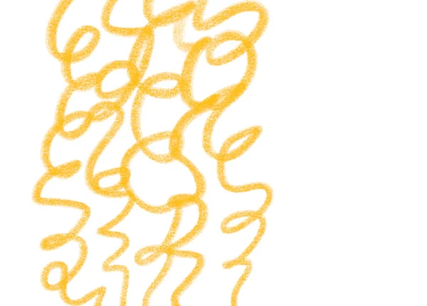 Лінія Олівця Креслярський Каракуль Жовтому Помаранчевому Червоному Флаконі Зайнятий Концептуальним — стокове фото